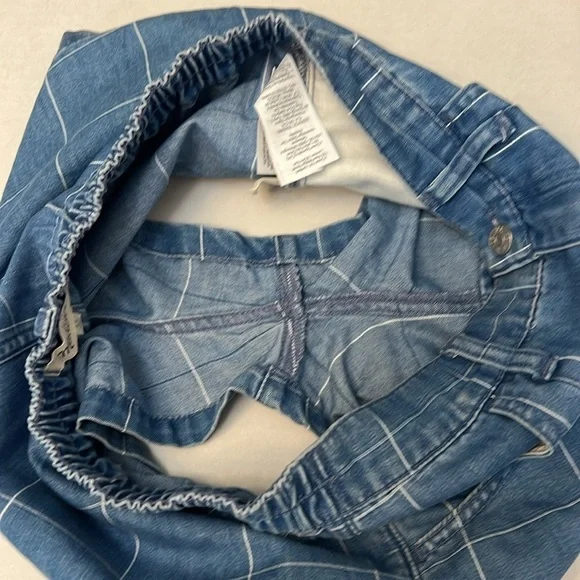 MADEWELL DENIM INDIGO WINDOWPANE HIGH RISE SHORTS 27 - Picture 10 of 16